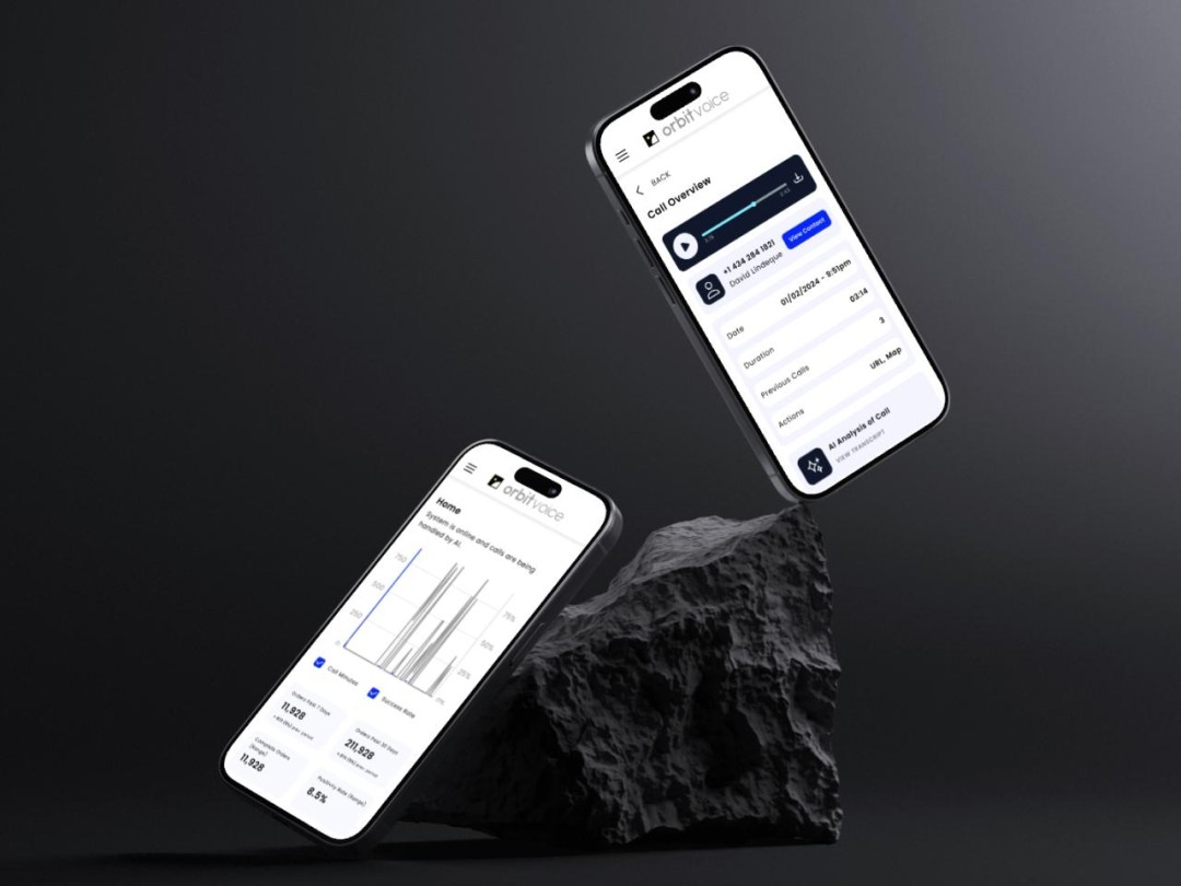 OrbitVoice uses AI to handle incoming business calls, boosting efficiency.