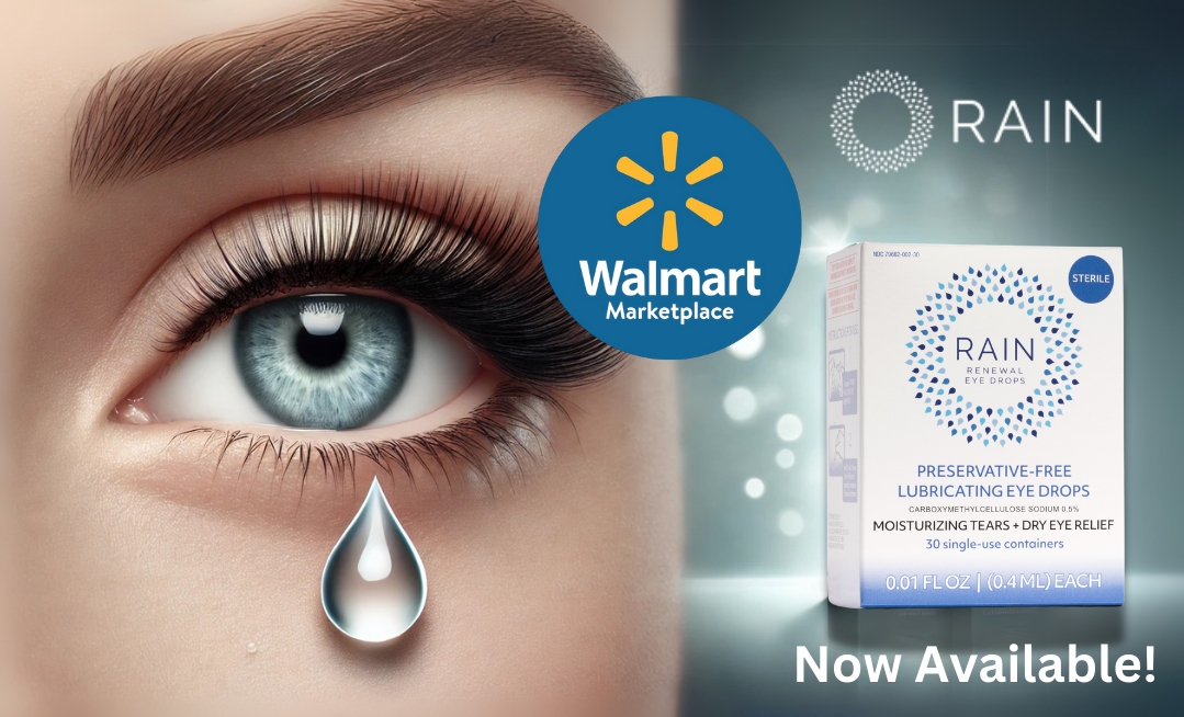 Preservative-Free Rain Eye Drops by RAIN, a Vision Health Brand, Now Available on Walmart Marketplace