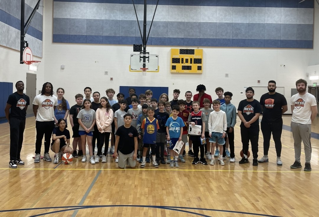 Group Photo from the Ness Basketball Presidents’ Day Skills Camp